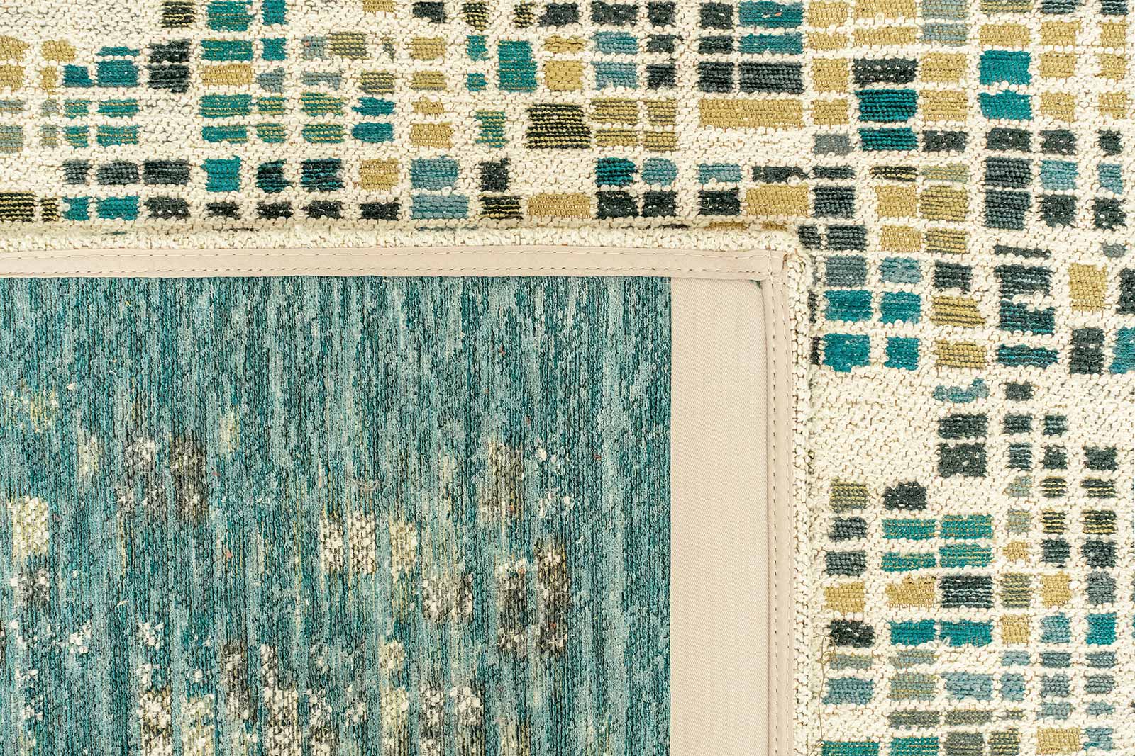 Louis De Poortere rug Gallery 2096 Cubik Midnight back
