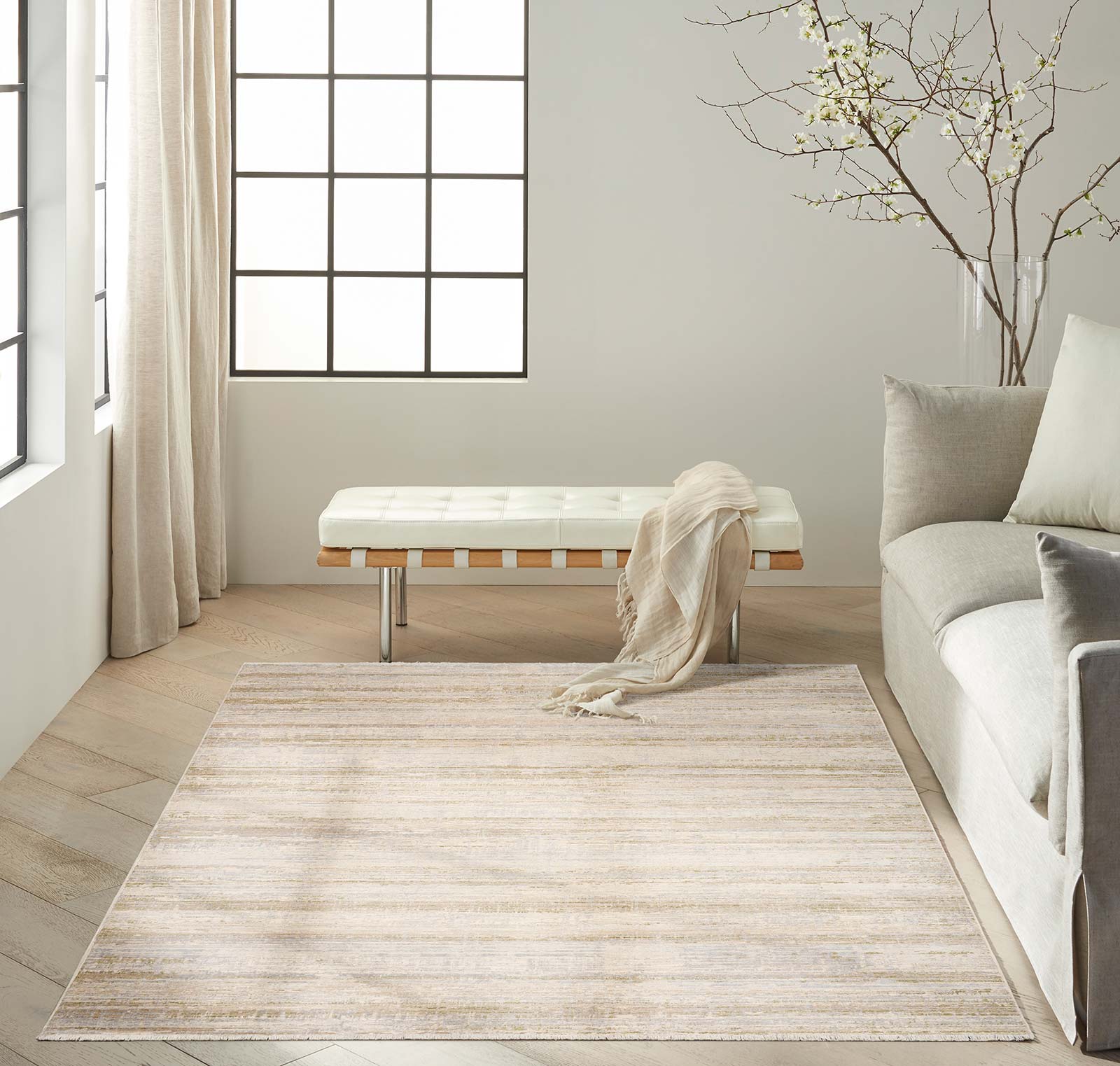 Calvin Klein rug Drift CK089 DRF03 SAND 8x10 841491186428 ROOM 3