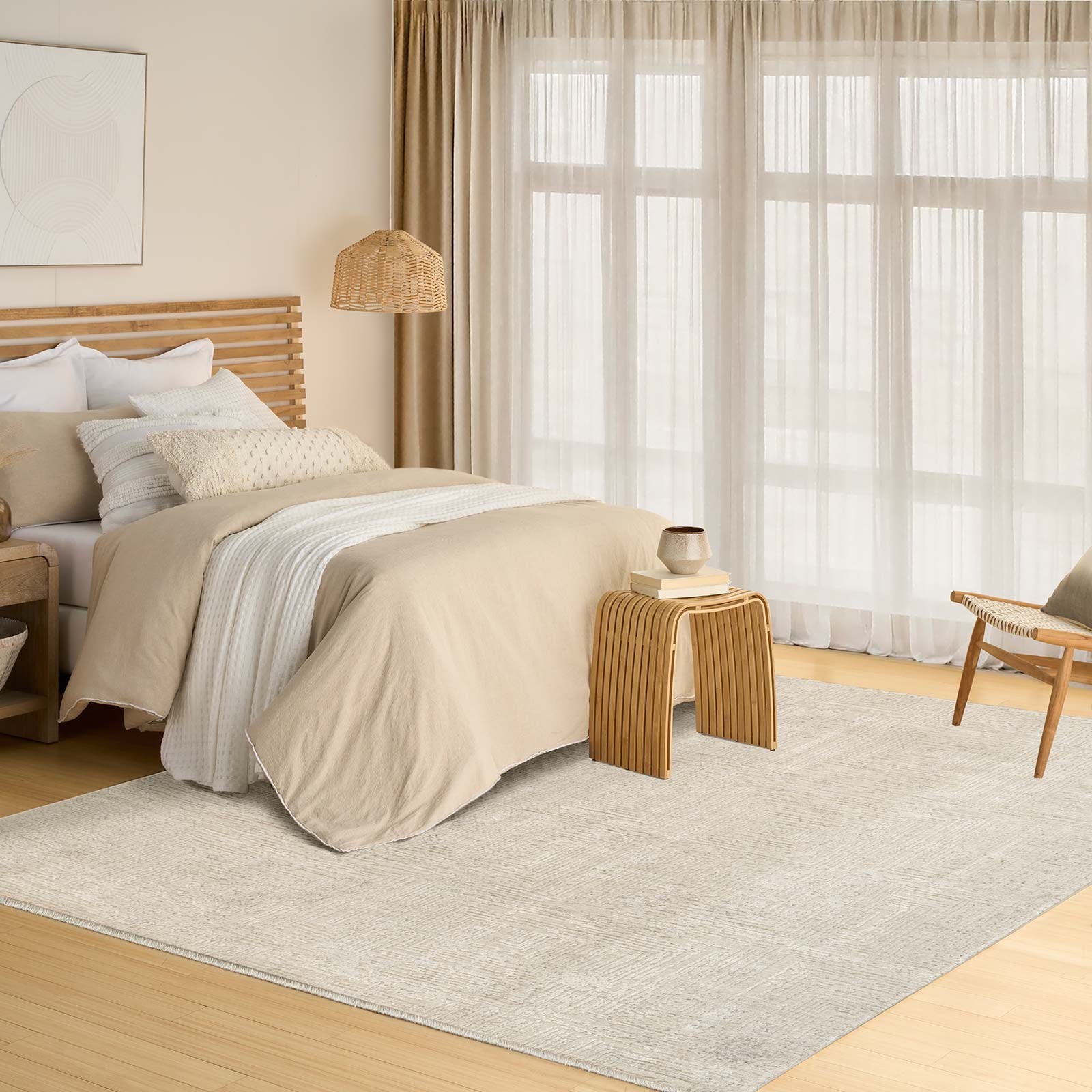 DKNY rug Madison Square DK014 MSQ01 IVBGE IVORY BEIGE 5x8 0841491194041 ROOM 4